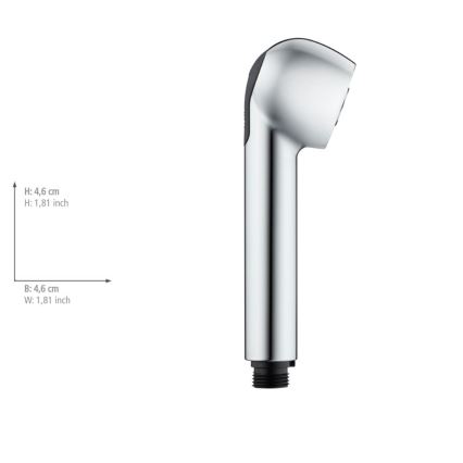 WENKO 25118100 - Glava tuša WATERSAVING SYSTEM 4,6x4,6 cm hrom