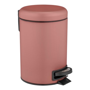 WENKO 25155100 - Kanta za smeće LEMAN 17x25 cm ružičasta/crna