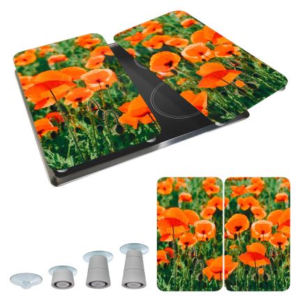 WENKO 2521434500-poklopna ploča ABDECKPLATTE - cvet/biljka 30x52 cm šarena