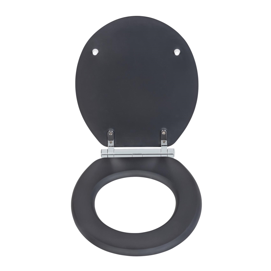 WENKO 25218100-WC toaletna daska MORRA 35x42 cm antracit/srebrna