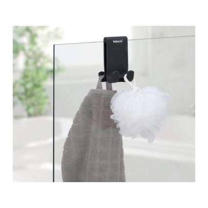 WENKO 25229100-Kukica VERNA DUO 5x9,5 cm crna