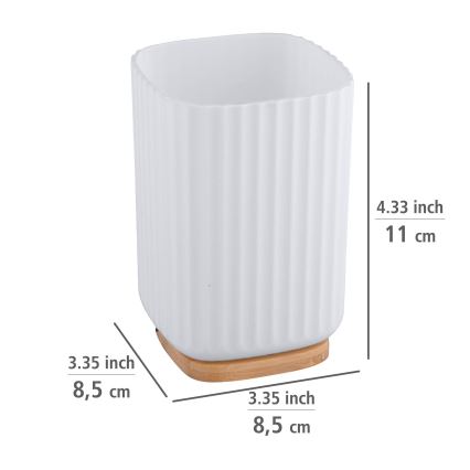 WENKO 25293100 - Čaša ROTELLO 8,5x11 cm bela/braon