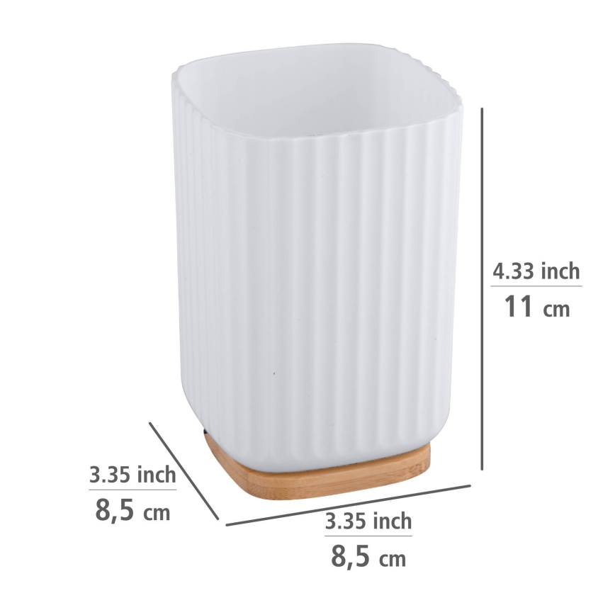 WENKO 25293100 - Čaša ROTELLO 8,5x11 cm bela/braon