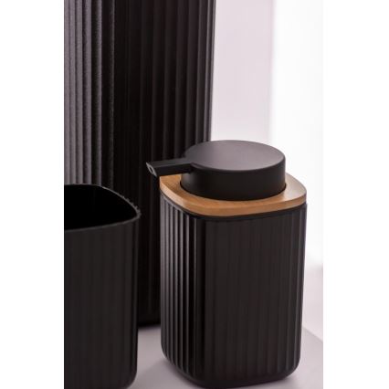 WENKO 25298100 - Dozator sapuna ROTELLO 8,9x12,7 cm crna/smeđa