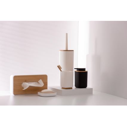 WENKO 25298100 - Dozator sapuna ROTELLO 8,9x12,7 cm crna/smeđa