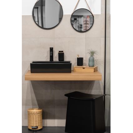 WENKO 25298100 - Dozator sapuna ROTELLO 8,9x12,7 cm crna/smeđa