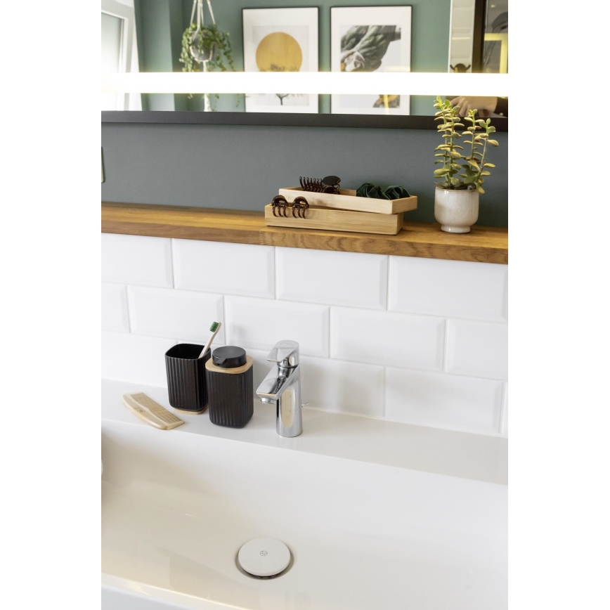 WENKO 25298100 - Dozator sapuna ROTELLO 8,9x12,7 cm crna/smeđa