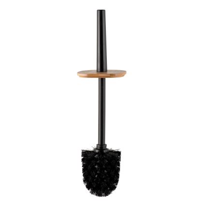 WENKO 25304100 - set za WC ROTELLO 10x36 cm crna/braon