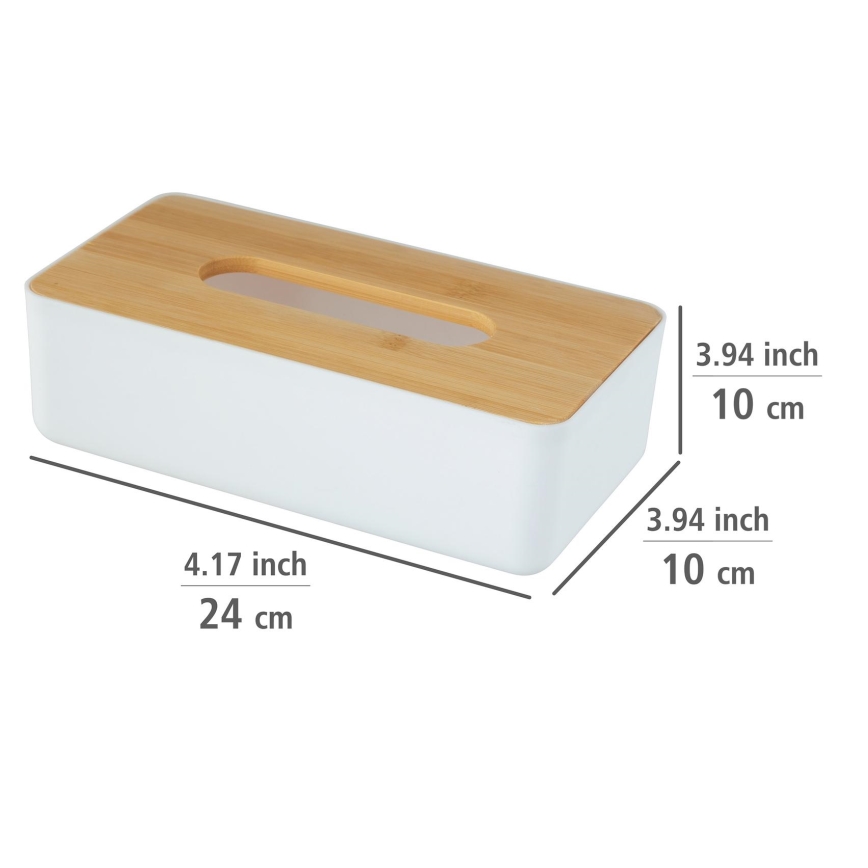 WENKO 25318100 - Kutija za kozmetiku ROTELLO 24x12,7 cm bela/braon