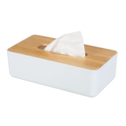 WENKO 25318100 - Kutija za kozmetiku ROTELLO 24x12,7 cm bela/braon