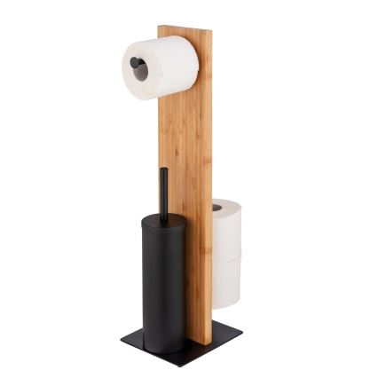 WENKO 25376100 - Set za WC LESINA 18x69 cm braon/crna
