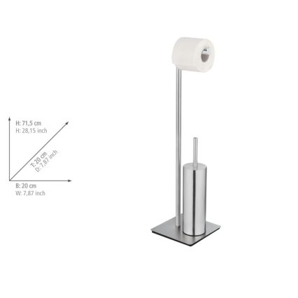 WENKO 25378100 - WC četka RECCO 20x71,5 cm saten
