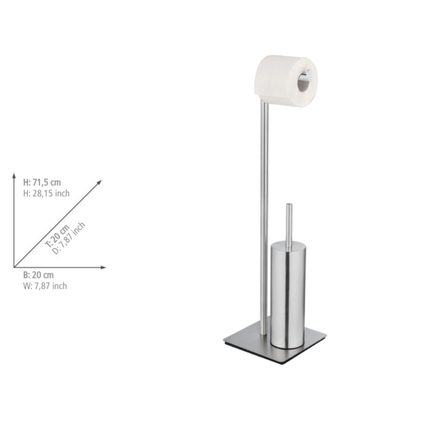WENKO 25378100 - WC četka RECCO 20x71,5 cm saten