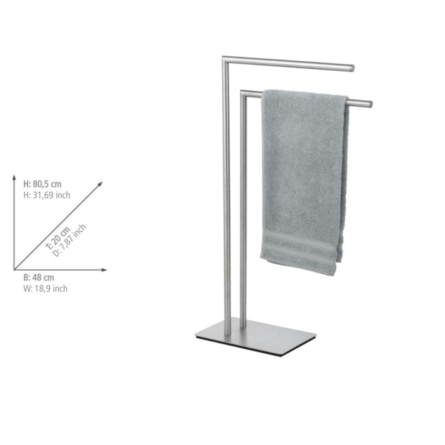 WENKO 25379100 - Stalak za peškire RECCO 48x80,5 cm satinirano