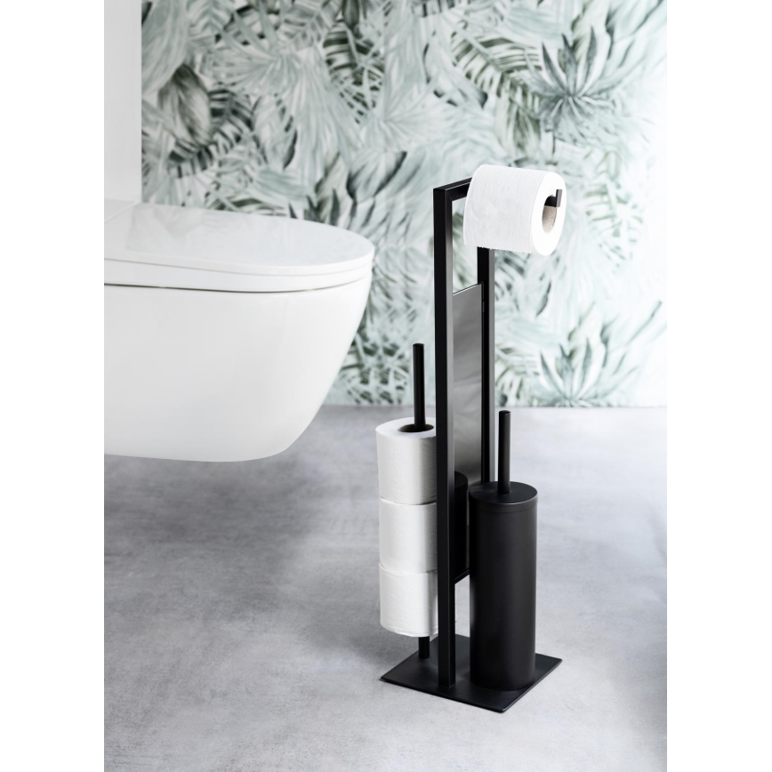 WENKO 25400100 - WC četka RIVALTA 18x70 cm crna