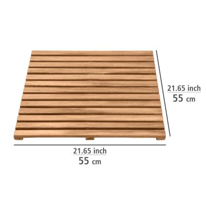 WENKO 25522100 - Otirač ACACIA 55x55 cm braon