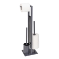 WENKO 25552100 - WC četka RIVALTA 18x70 cm siva/crna