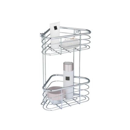 WENKO 25569100-Ugaona polica TRESTINA 25x35 cm nerđajući čelik/srebrna