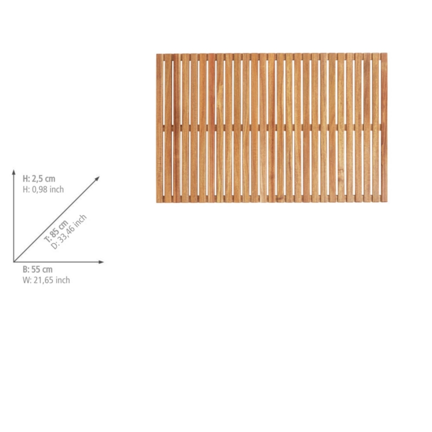 WENKO 25578100 - Otirač ACACIA 55x85 cm, braon