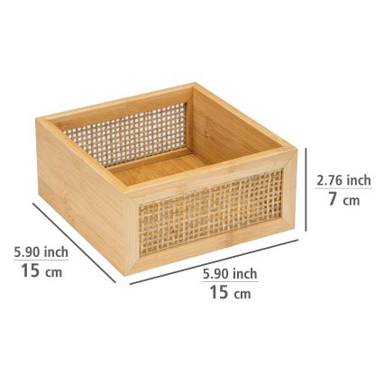 WENKO 25601100 - Poslužavnik za kadu ALLEGRE 15x7 cm braon