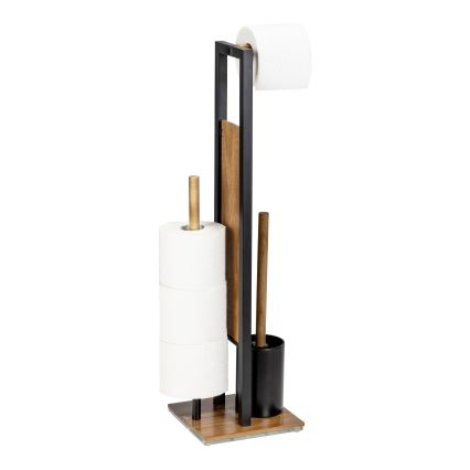 WENKO 25784100 - WC set RIVALTA 18x70 cm smeđa/crna