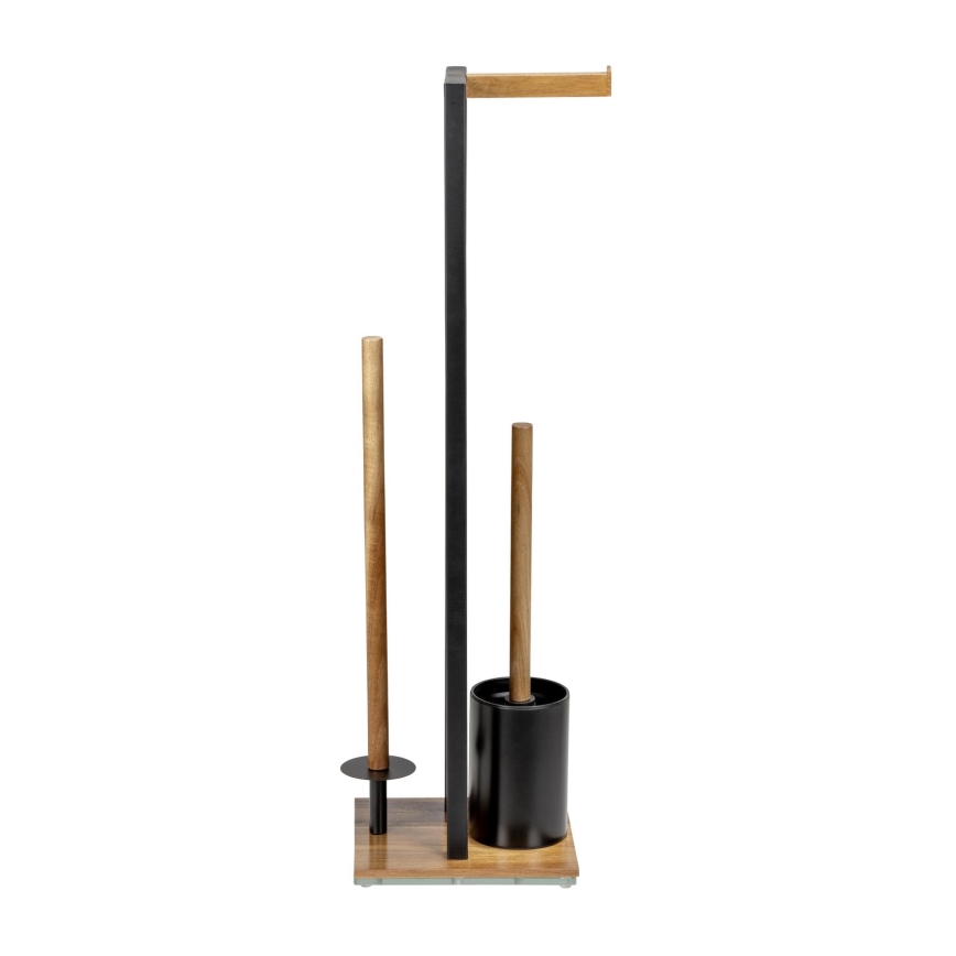WENKO 25784100 - WC set RIVALTA 18x70 cm smeđa/crna