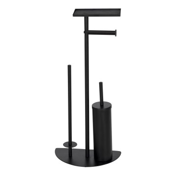 WENKO 26060100 - Set za WC COSENZA 32,5x72 cm crna