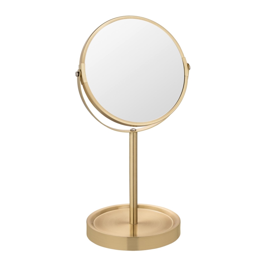 WENKO 26061100 - Ogledalo ALATA 18,5 x 35 cm, zlatno