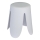 WENKO 26086100 - Stolica COMISO 44,5x46 cm bela