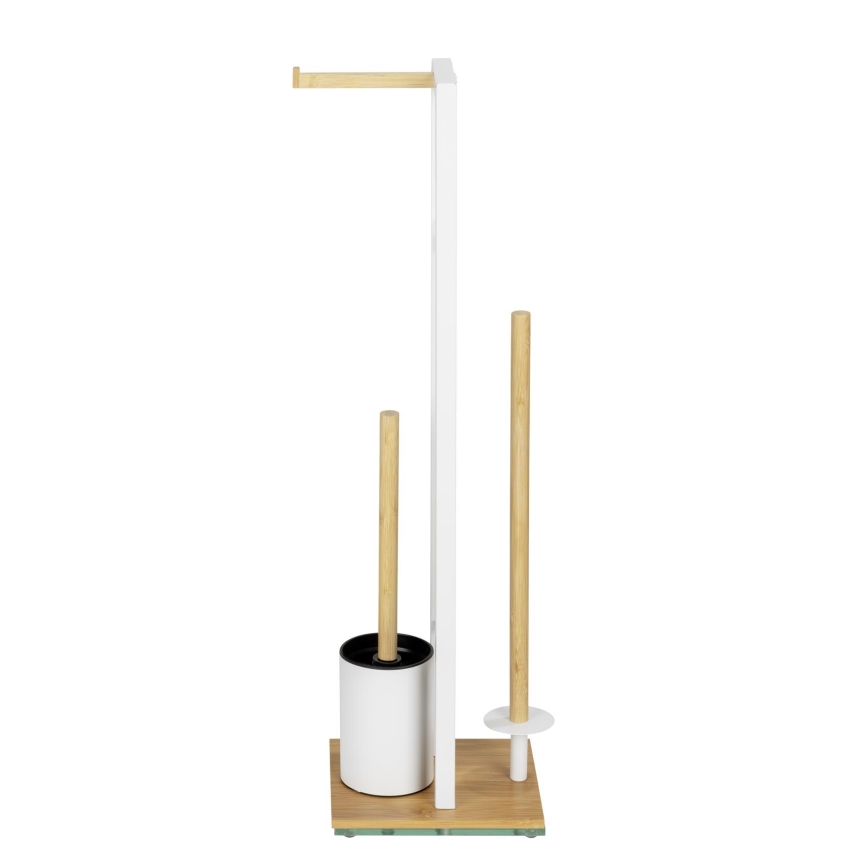 WENKO 26214100 - WC komplet RIVALTA 18x70 cm braon/bela