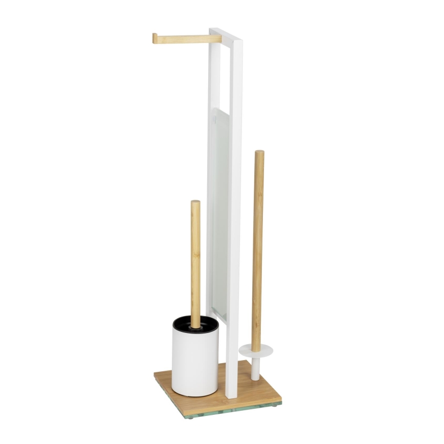 WENKO 26214100 - WC komplet RIVALTA 18x70 cm braon/bela