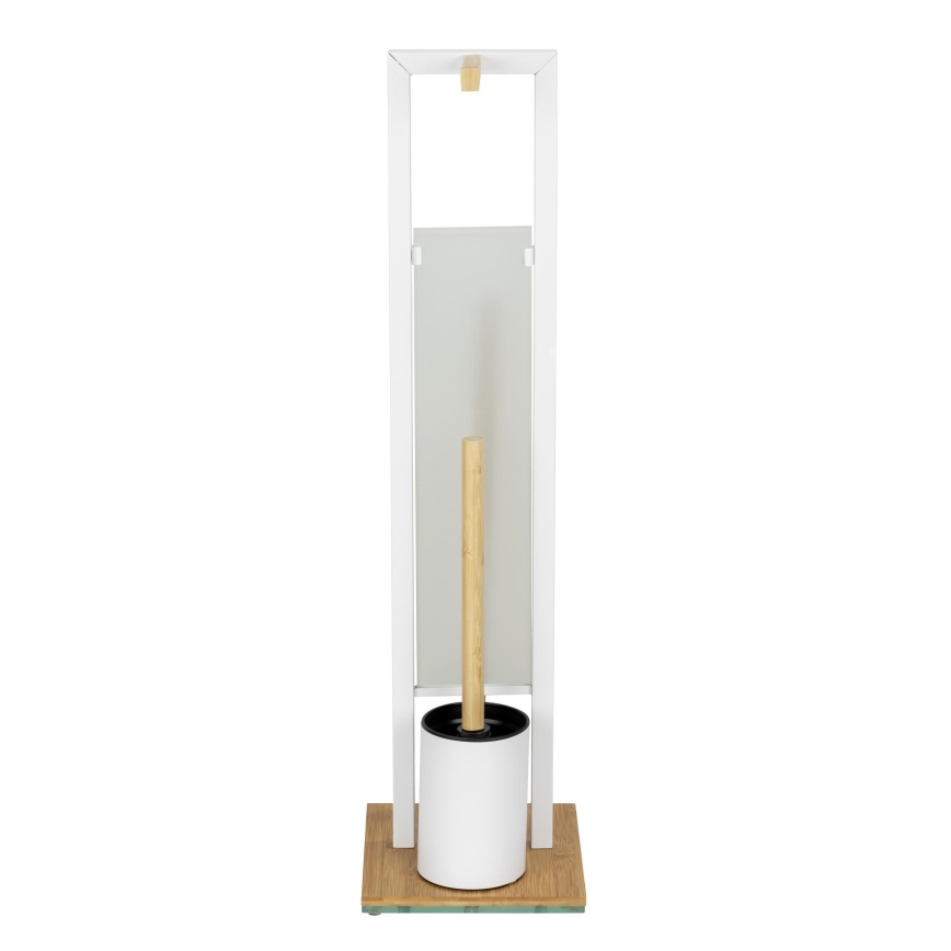 WENKO 26214100 - WC komplet RIVALTA 18x70 cm braon/bela