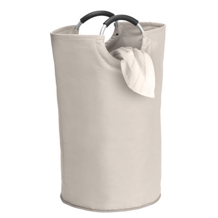 WENKO 3440001100 - Korpa za veš STONE 38x72 cm bež/srebrna/crna