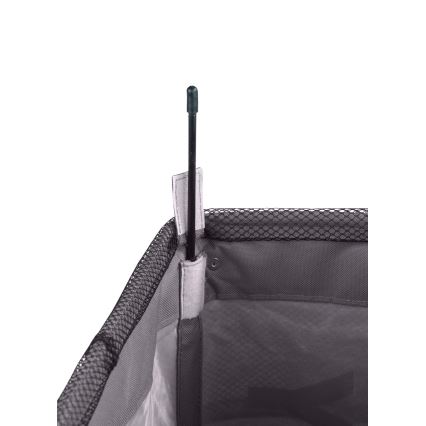 WENKO 3450112100 - Korpa za veš QUADRO 40x60 cm siva/crna