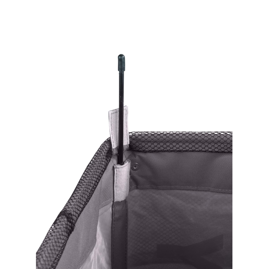 WENKO 3450112100 - Korpa za veš QUADRO 40x60 cm siva/crna