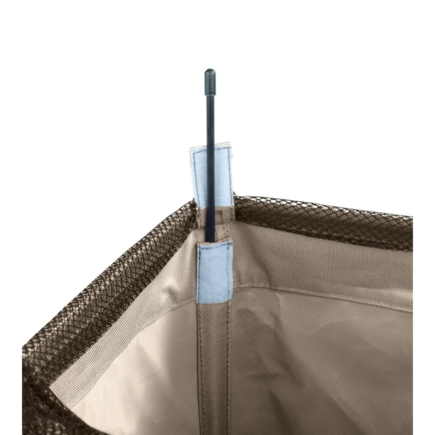 WENKO 3450113100 - Korpa za veš CORNO 18,5x60 cm bež/crna