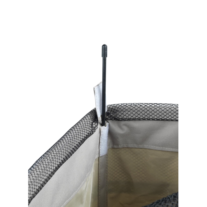 WENKO 3450117100 - Koš za veš CORNO 18,5x60 cm bež/crna