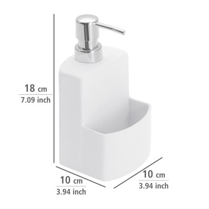 WENKO 3620115100 - Dozator tečnog sapuna FESTIVAL 10x18 cm, beli