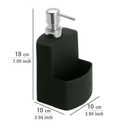 WENKO 3620117800 - Dozator za sapun FESTIVAL 10x18 cm crna