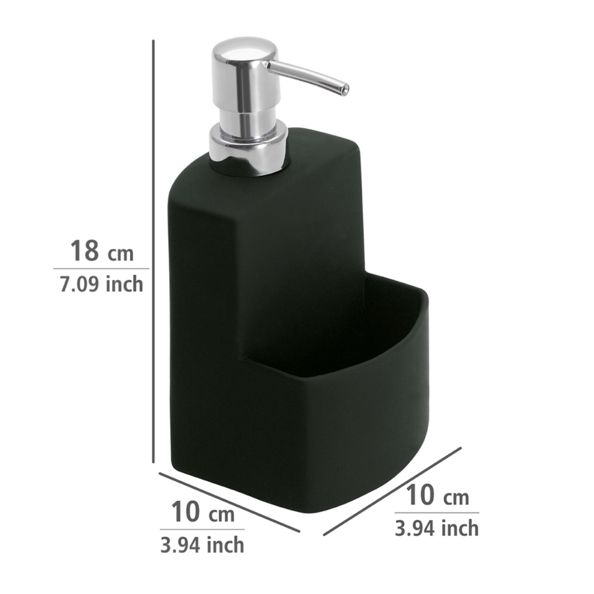 WENKO 3620117800 - Dozator za sapun FESTIVAL 10x18 cm crna