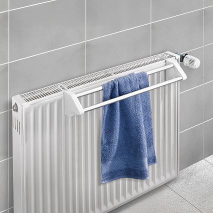 WENKO 3703100 - Sušač za veš TWIN 60x13 cm srebrna/bela