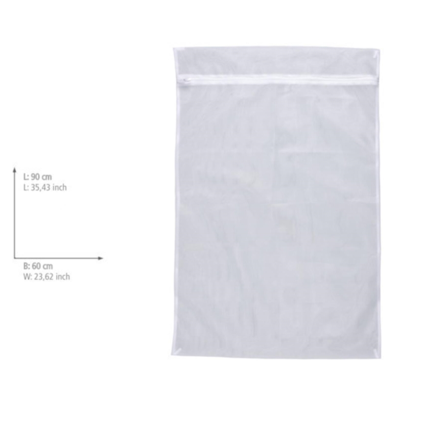 WENKO 3751900100 - Mrežasta vreća za pranje veša 90x60 cm bela