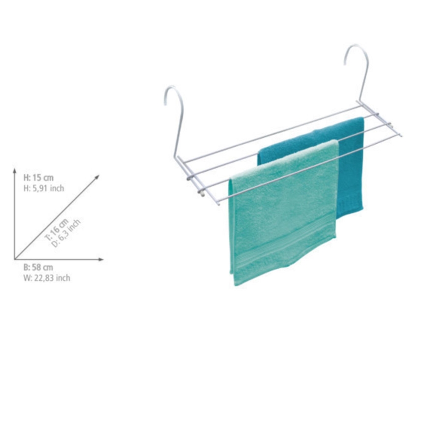 WENKO 3780010100 - Sušilica za veš 58x16 cm bela