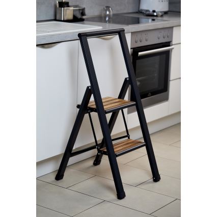 WENKO 50482100 - Merdevine ALU-DESIGN 44x101 cm crne