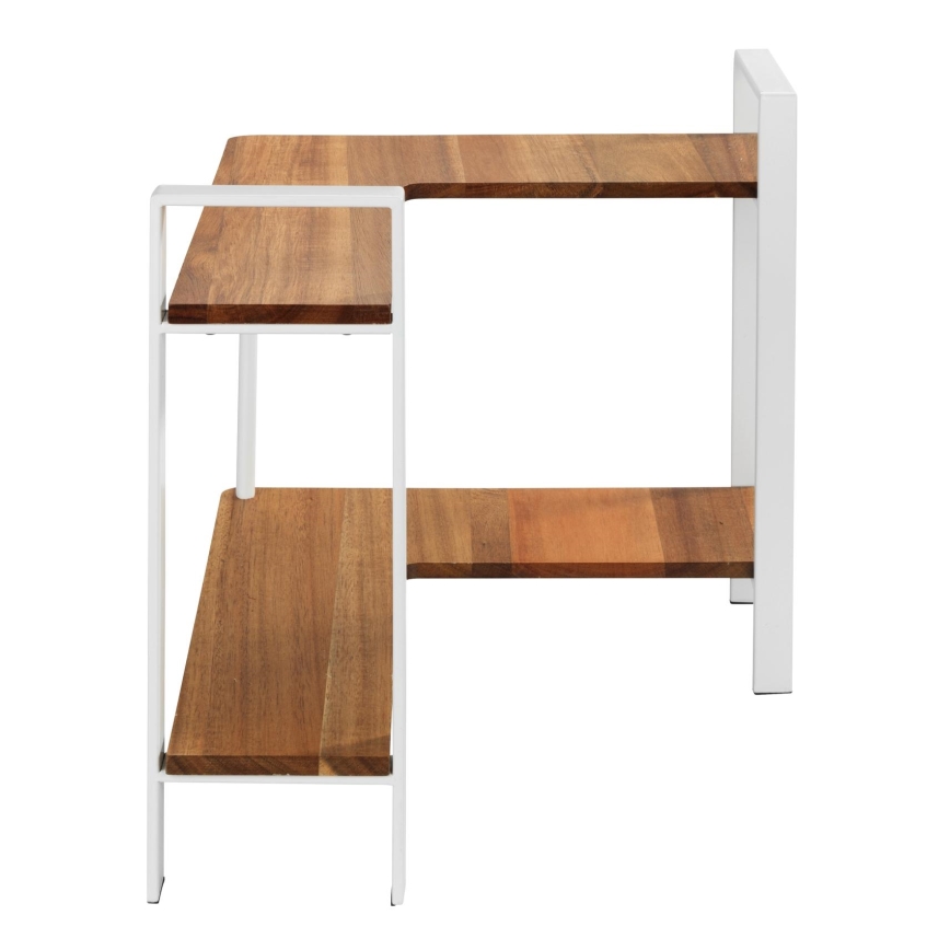 WENKO 53025100 - Polica LOUISA 30x33 cm bela/smeđa
