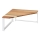 WENKO 53026100 - Polica LOUISA 30x30 cm bela/braon