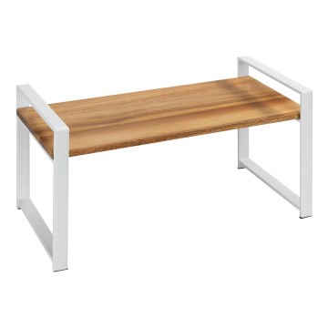WENKO 53027100 - Polica LOUISA 40x20 cm bela/smeđa