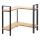 WENKO 53028100 - Polica LOU 30x33 cm crna/smeđa