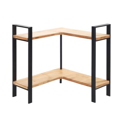 WENKO 53028100 - Polica LOU 30x33 cm crna/smeđa