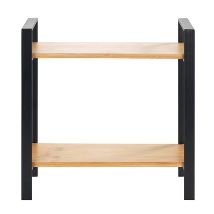 WENKO 53029100 - Polica LOU 32x33 cm crna/braon